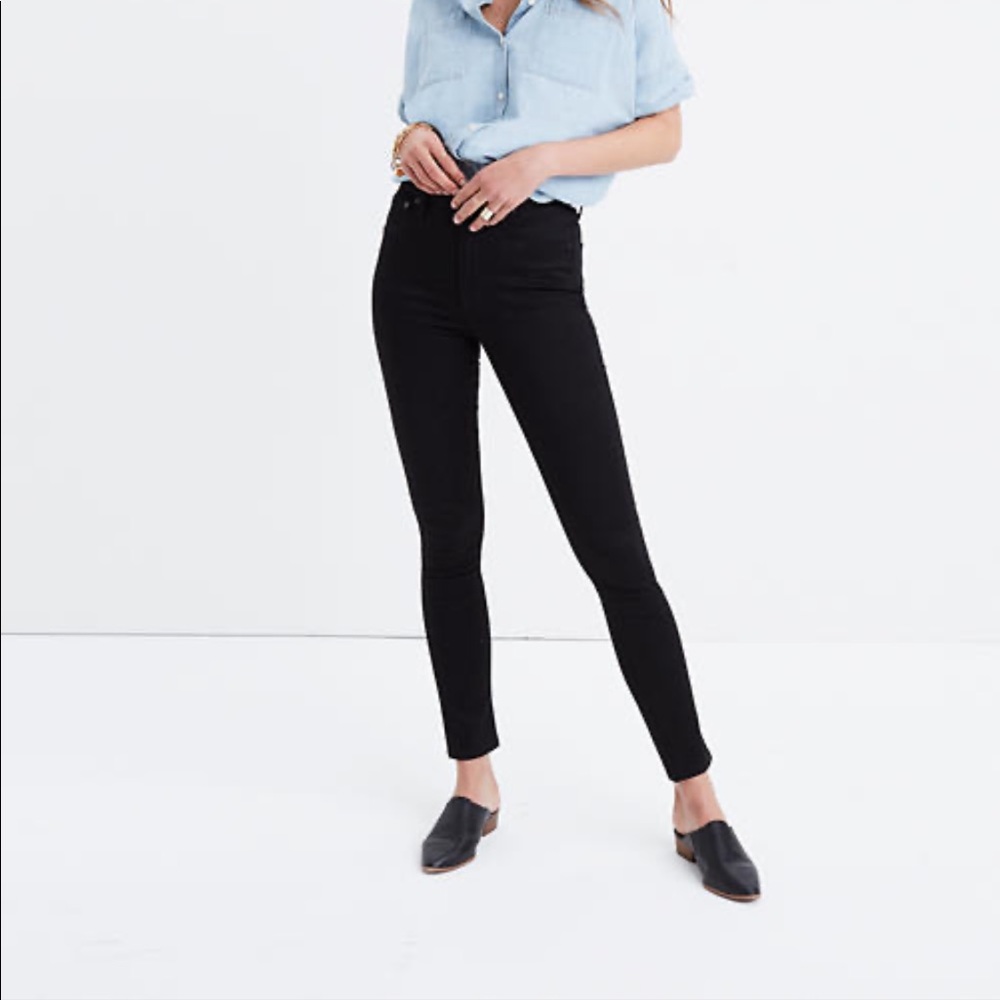 Madewell Black 10” High Riser Skinny Skinny